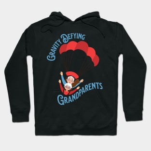 Gravity defying grandparents, couple, grandpa, grandma Hoodie